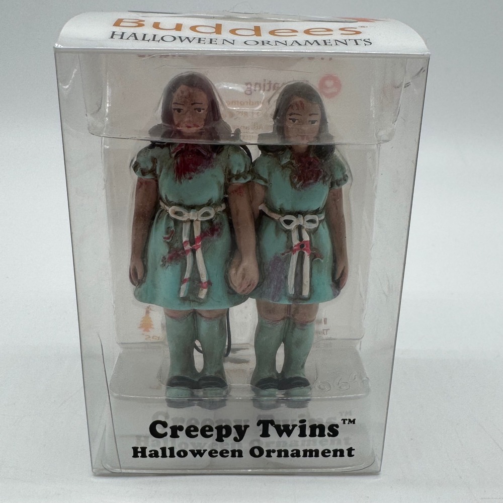 Tree Buddees Creepy Twins Halloween Ornament NWT The Shining Scary Horror Resin